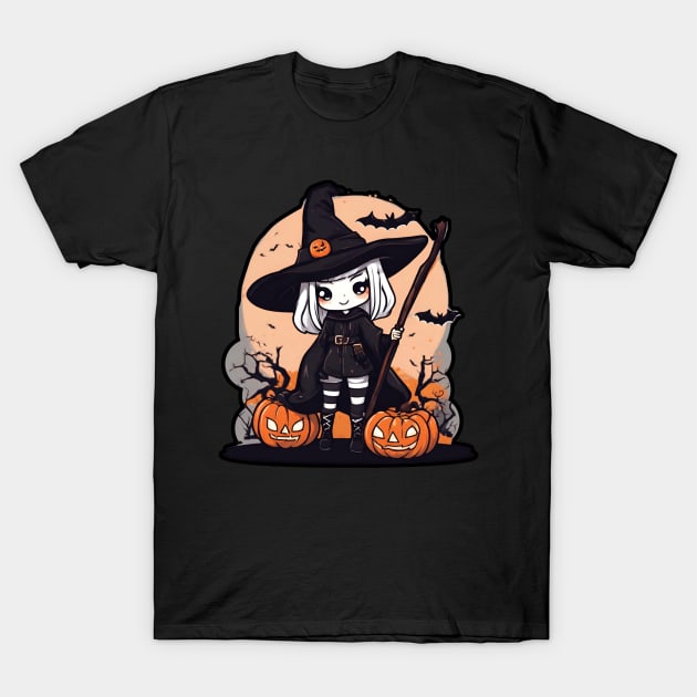 Cute witchcraft in happy Halloween days T-Shirt by Whisky1111